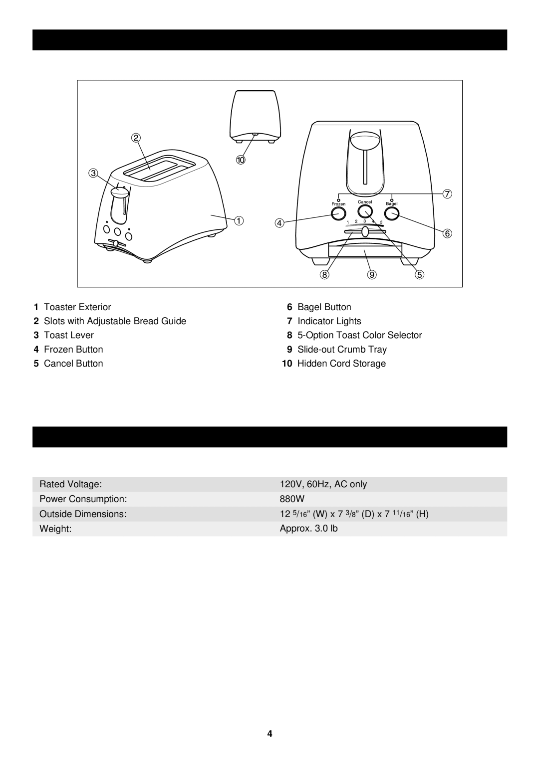 Sharp KZ-P2DW operation manual Option Toast Color Selector 