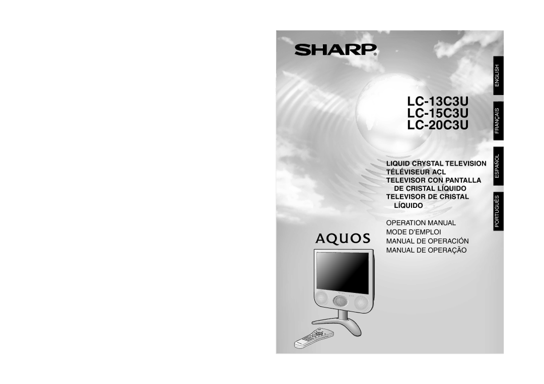 Sharp operation manual LC-13C3U LC-15C3U LC-20C3U 