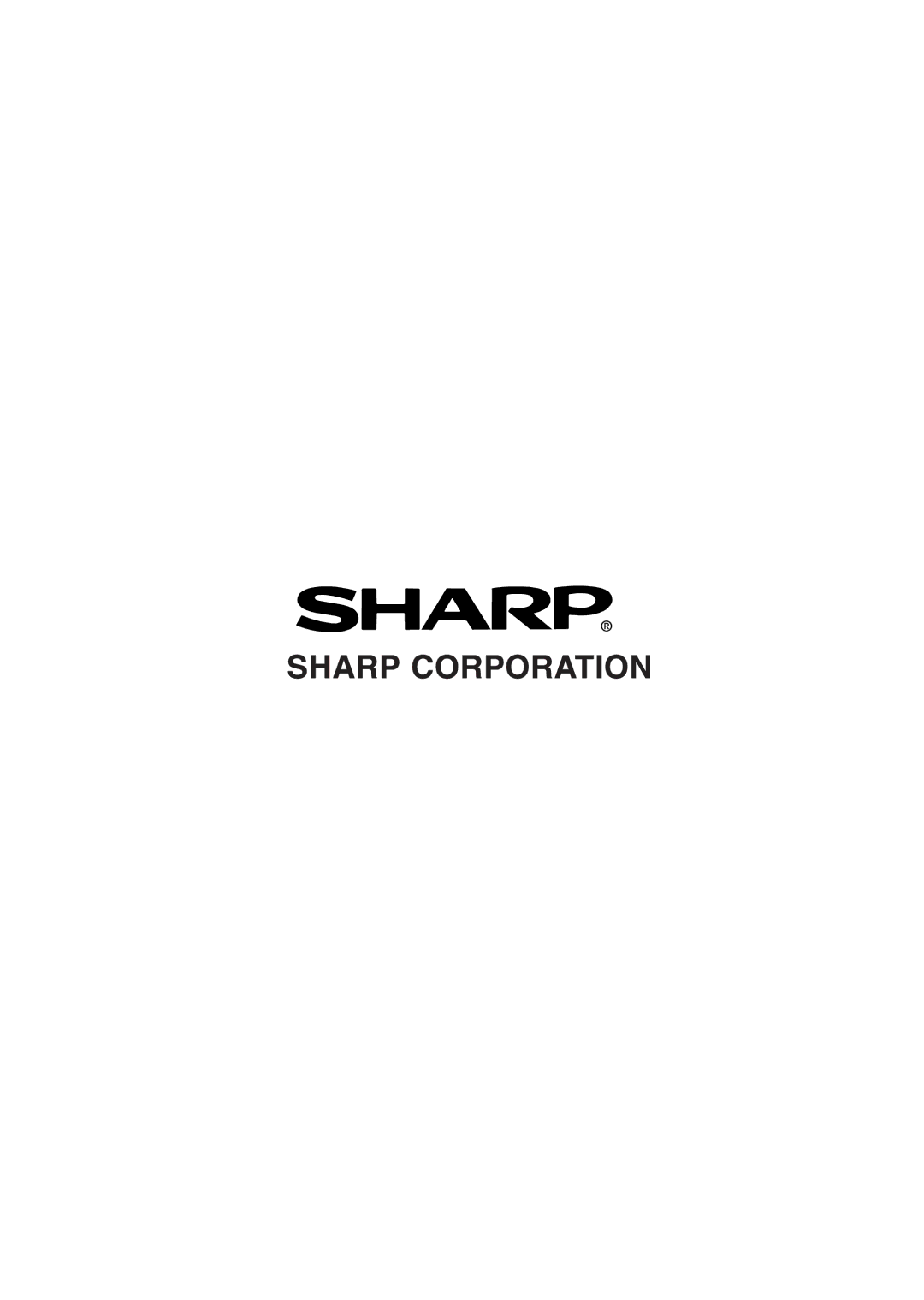 Sharp LC20S1M, LC-13S1M, LC15S1M operation manual Sharp Corporation 