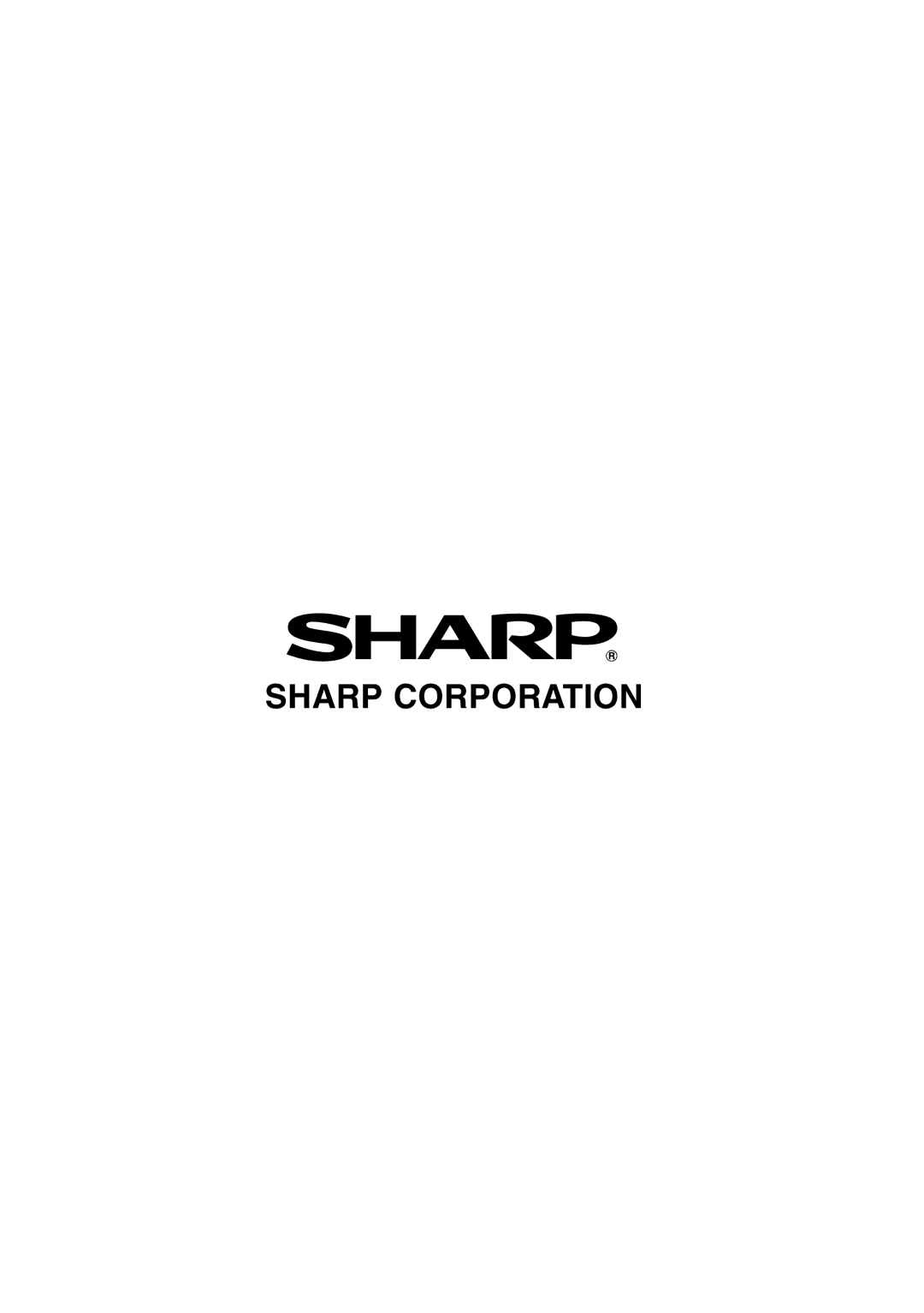 Sharp LC 15B2UA operation manual Sharp Corporation 