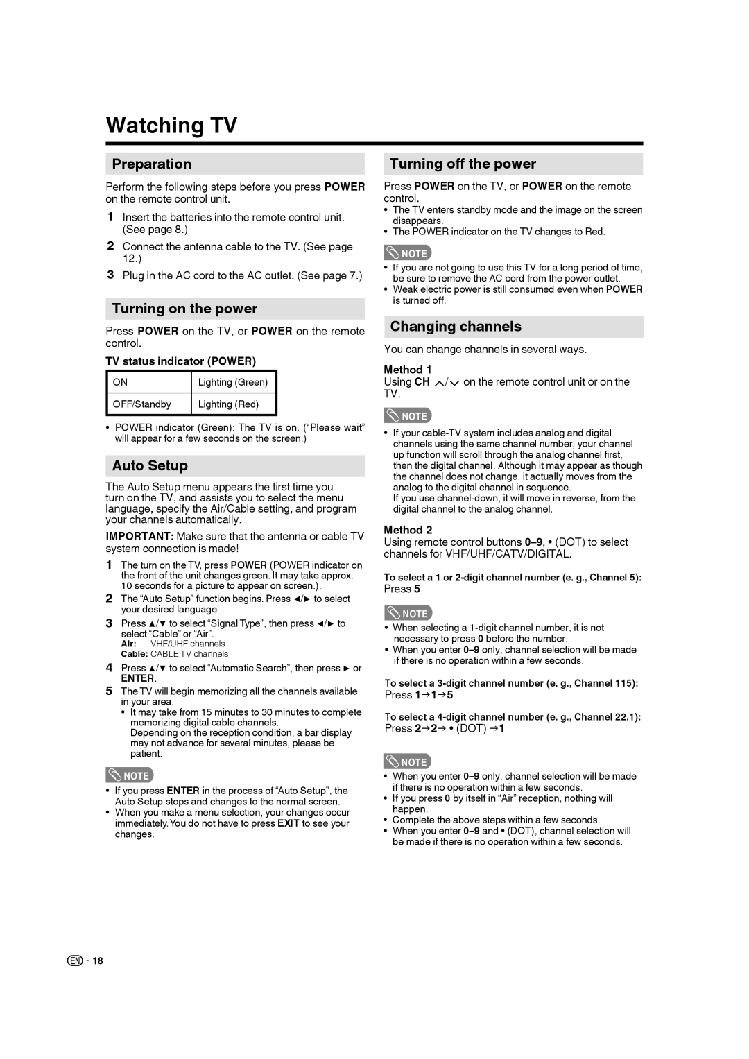 Sharp LC-19SB28UT operation manual Watching TV 