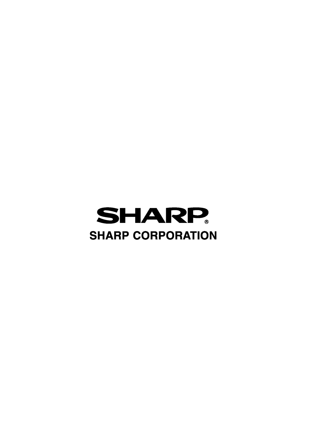 Sharp LC-20B2UA operation manual Sharp Corporation 
