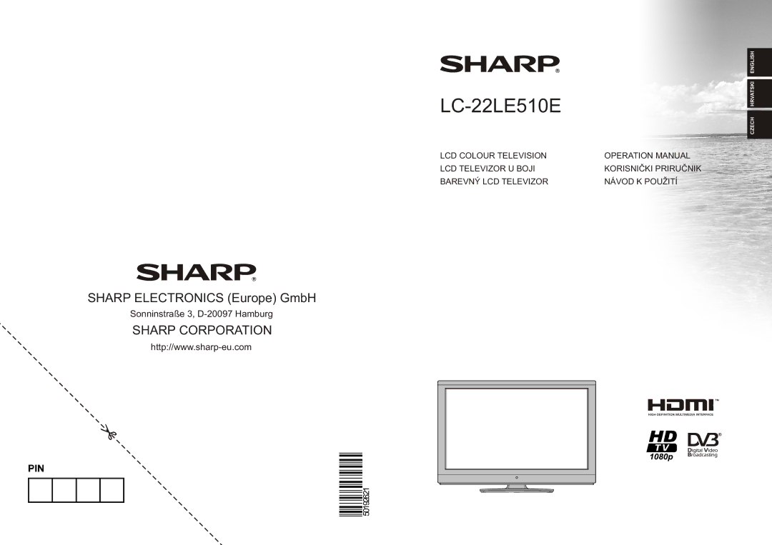 Sharp LC-22LE510E operation manual 