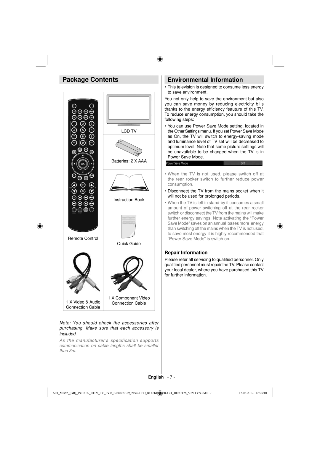 Sharp LC-24LE240E operation manual Package Contents 