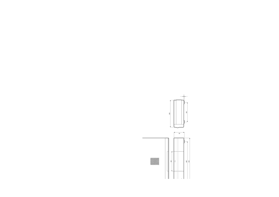 Sharp LC-30HV4M operation manual Dimensional drawings 