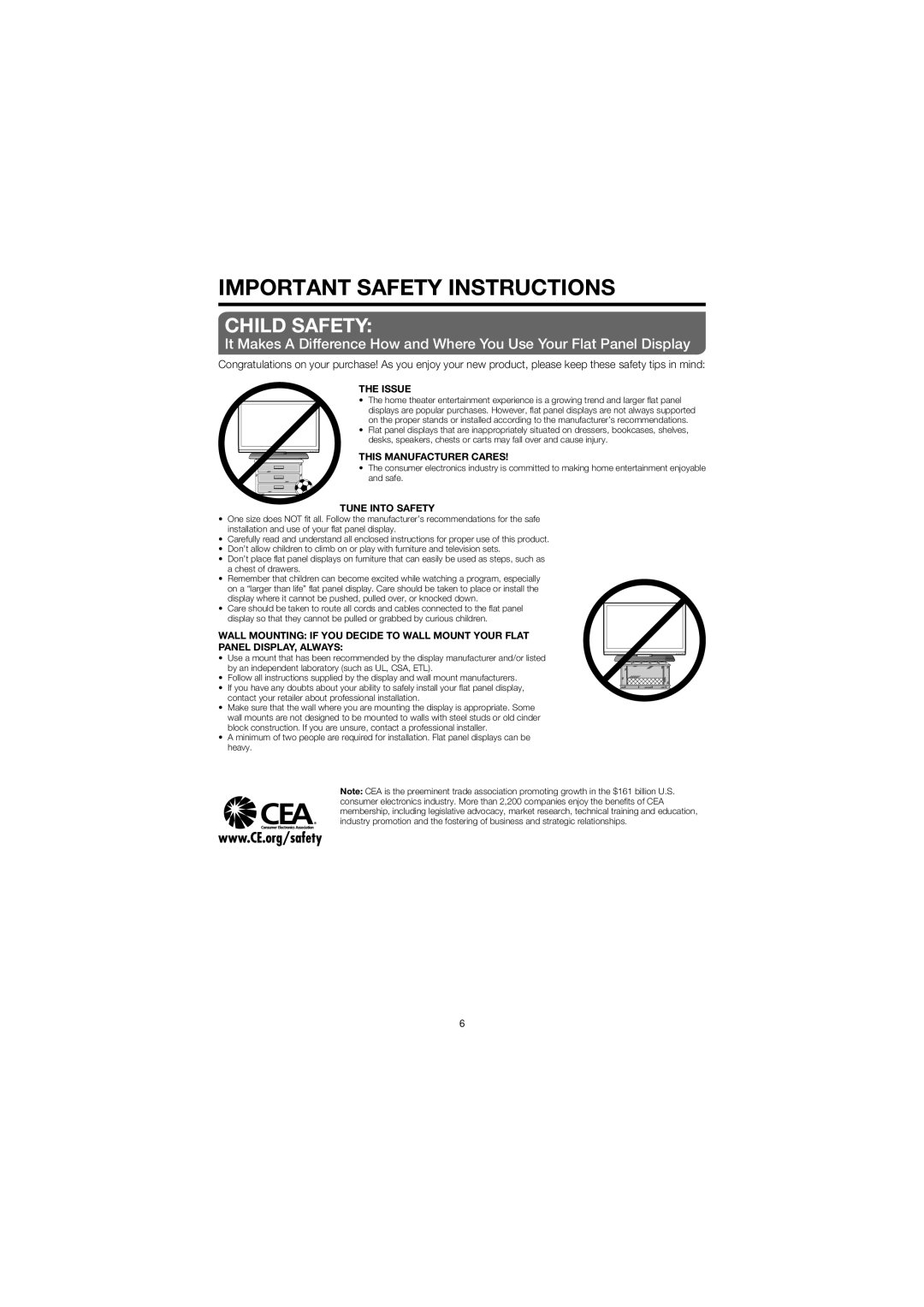 Sharp LC 32D47U operation manual Child Safety 