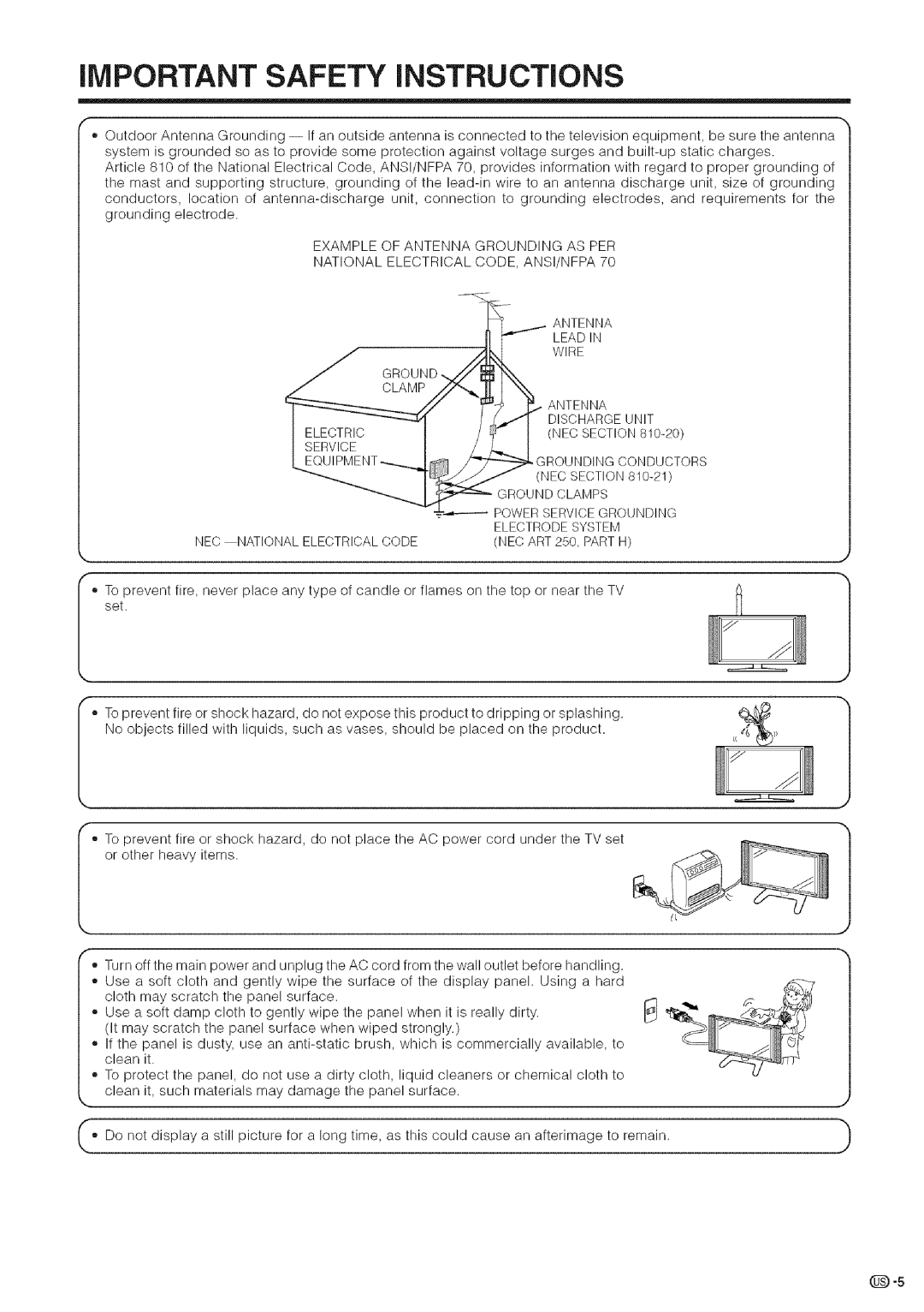 Sharp LC-32DA5U, LC-26DA5U manual Ahtenha, Lead GROUND,4,WIRE 