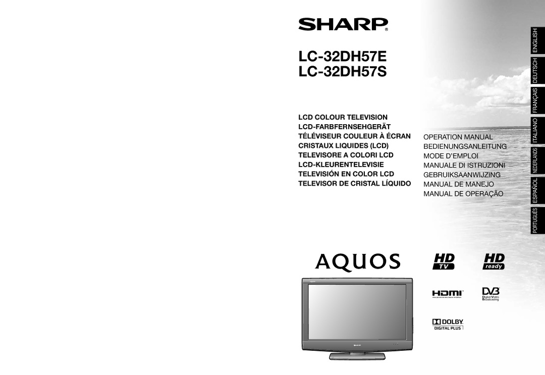 Sharp operation manual LC-32DH57E LC-32DH57S 