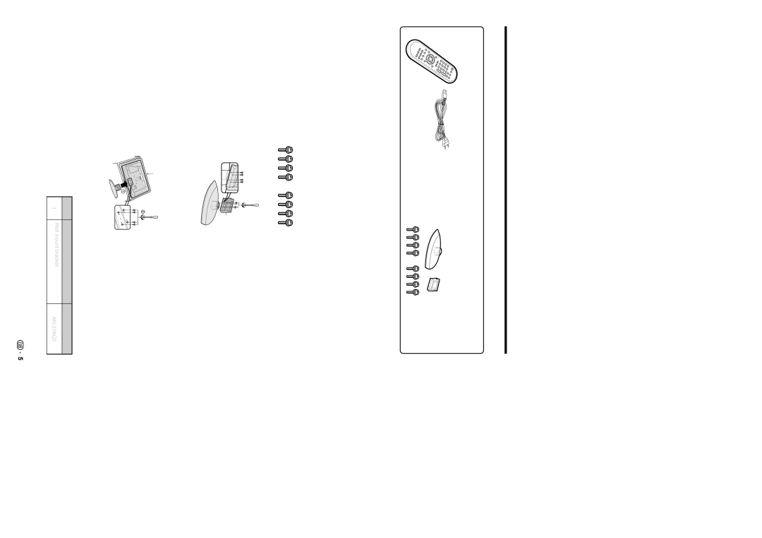 Sharp LC-32FS510E, LC-32FH500E, LC-32FH510E Preparation, Supplied accessories, Attaching the stand unit, Optional accessory 