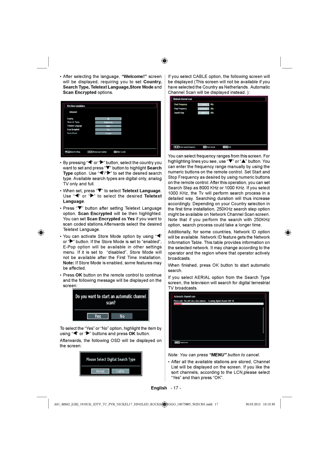 Sharp LC-32LE140E operation manual English 