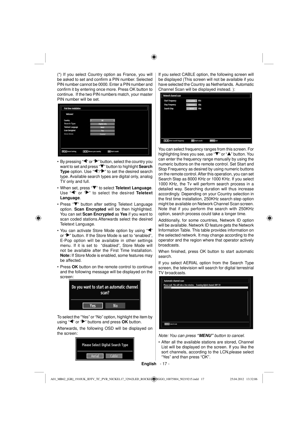 Sharp LC-32LE240E operation manual English 