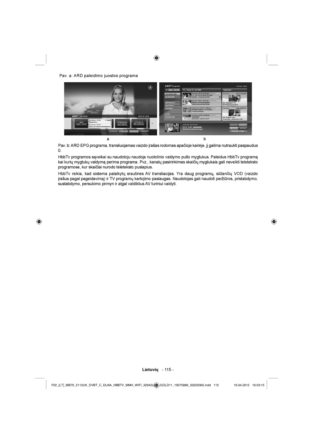 Sharp LC-32LE340E operation manual Lietuvių 