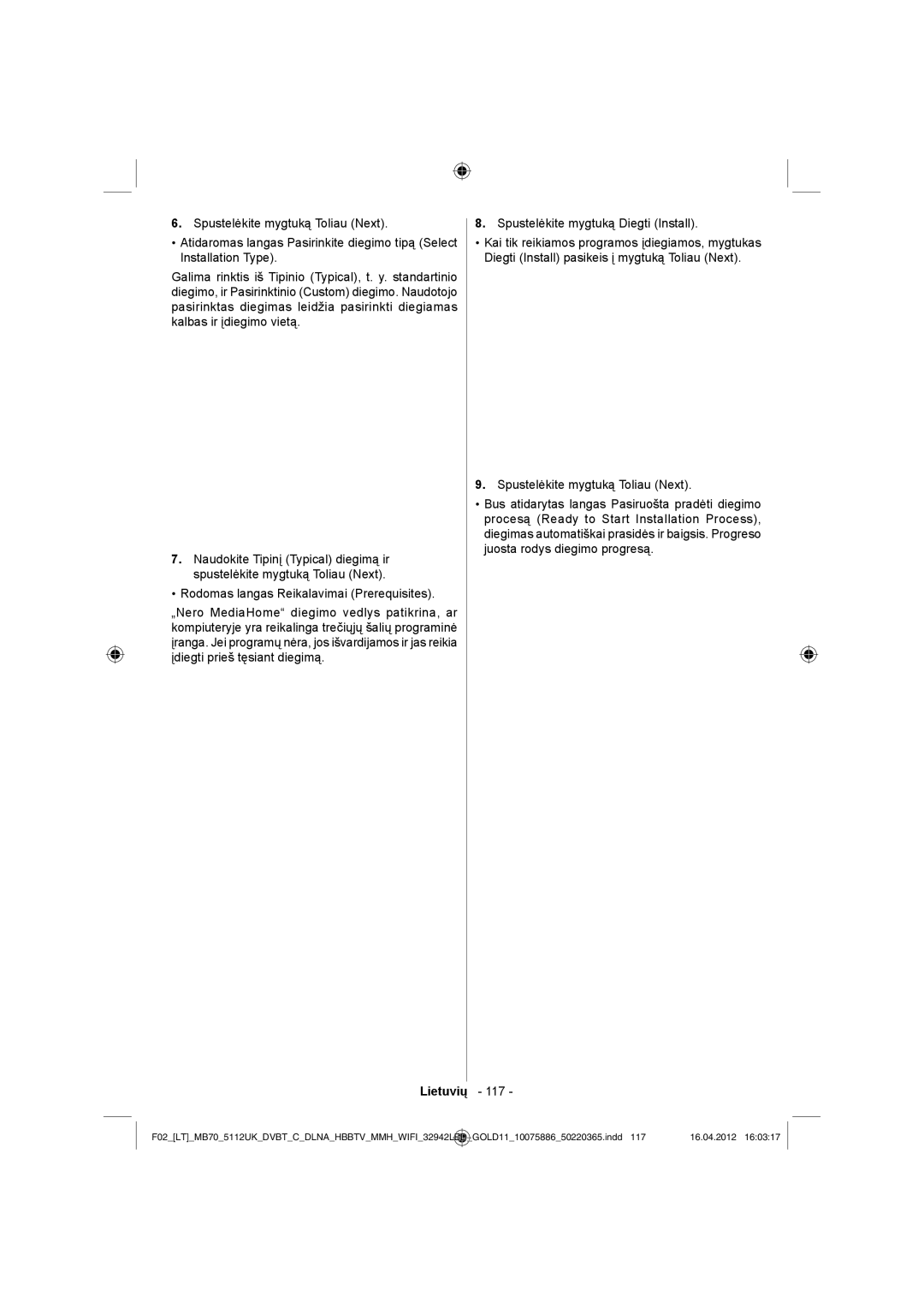 Sharp LC-32LE340E operation manual Lietuvių 