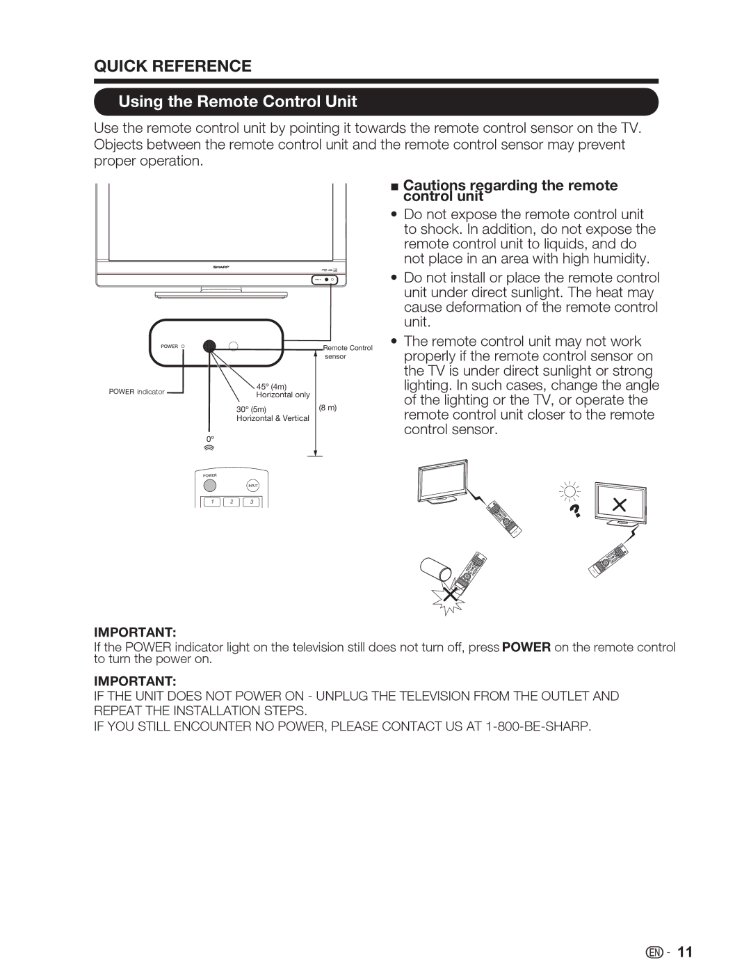 Sharp LC-46SV49U, LC-32SV29U, LC-26SV490U operation manual Using the Remote Control Unit, Important Favorite CH 