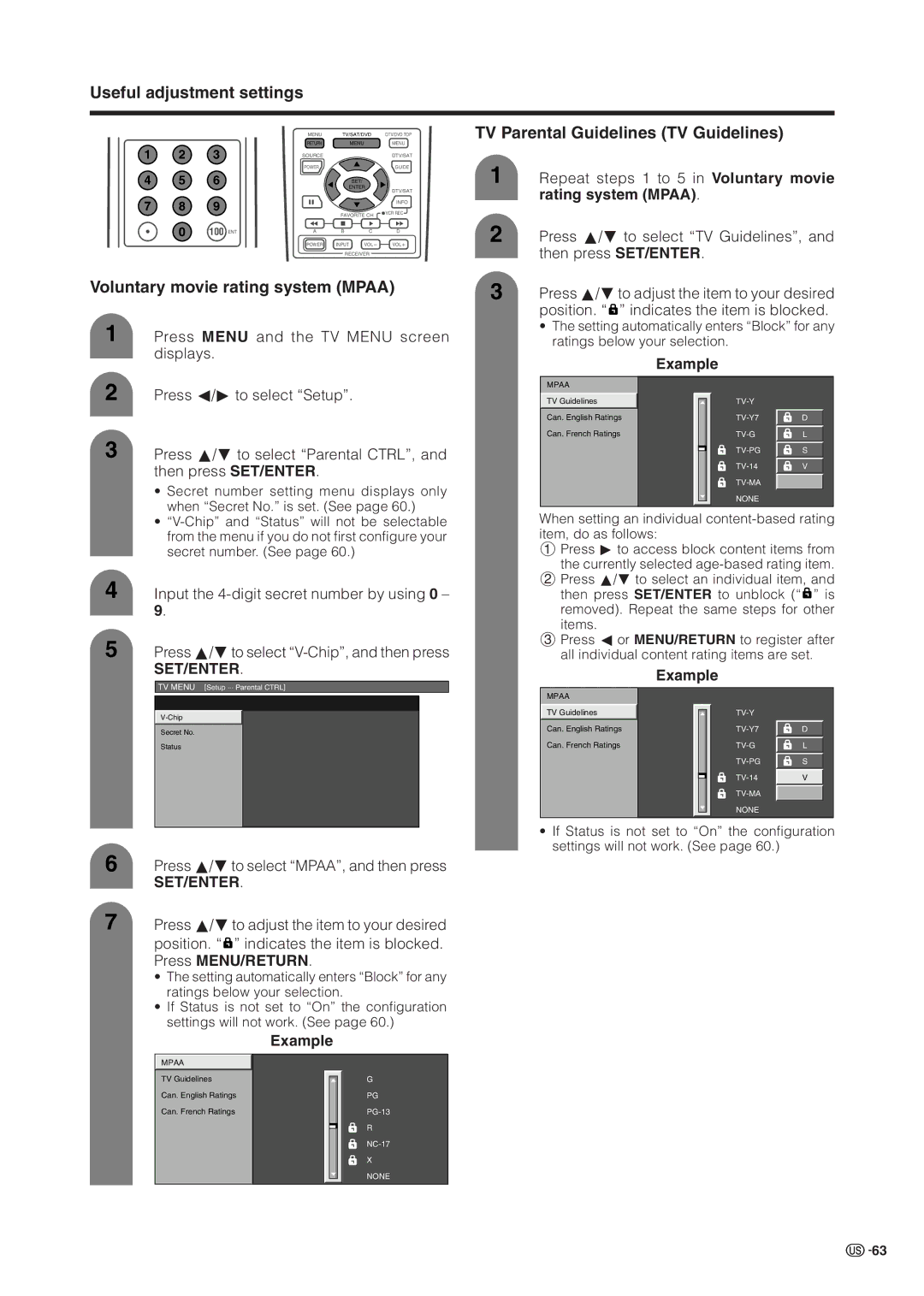 Sharp LC 37HV6U operation manual Ent 