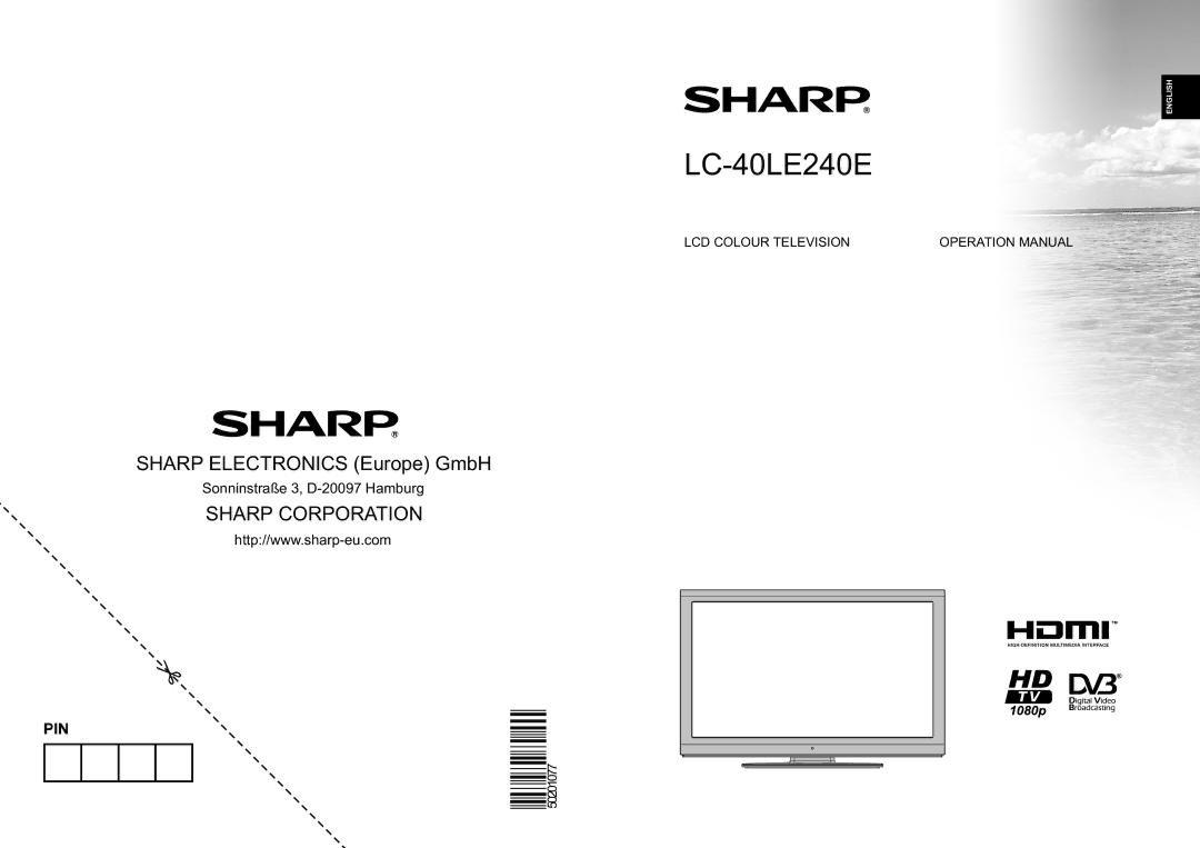 Sharp LC-40LE240E operation manual 