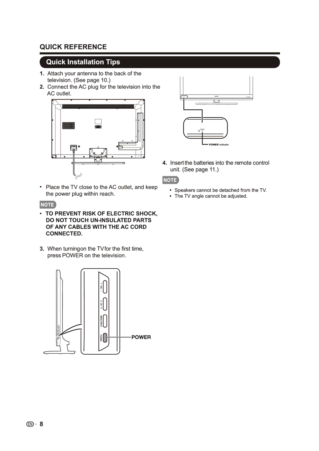 Sharp LC-40LE431U, LC-40LE433U manual 