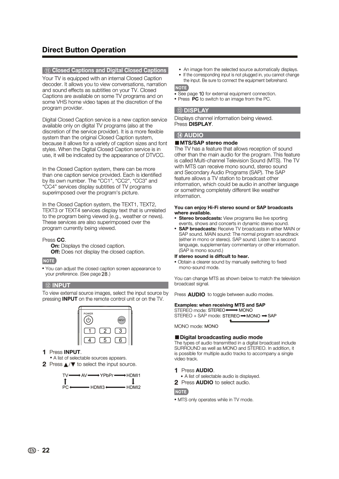 Sharp LC-40LE431U, LC-40LE433U manual 