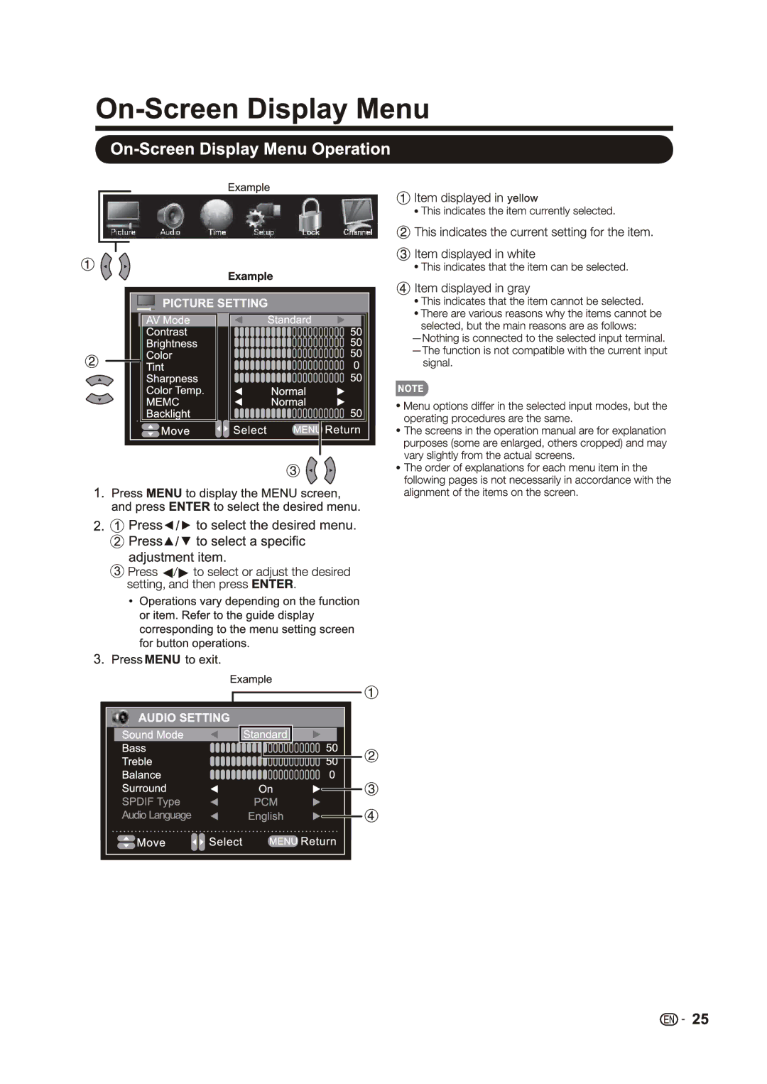 Sharp LC-40LE433U, LC-40LE431U manual 