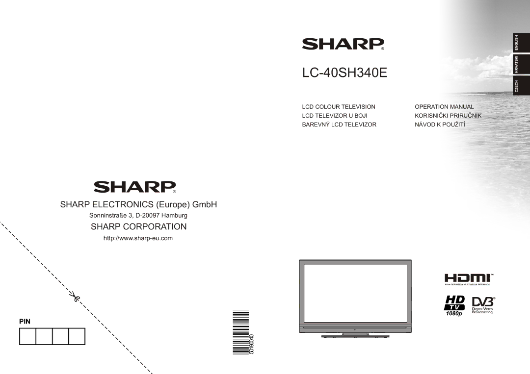 Sharp LC-40SH340E operation manual 