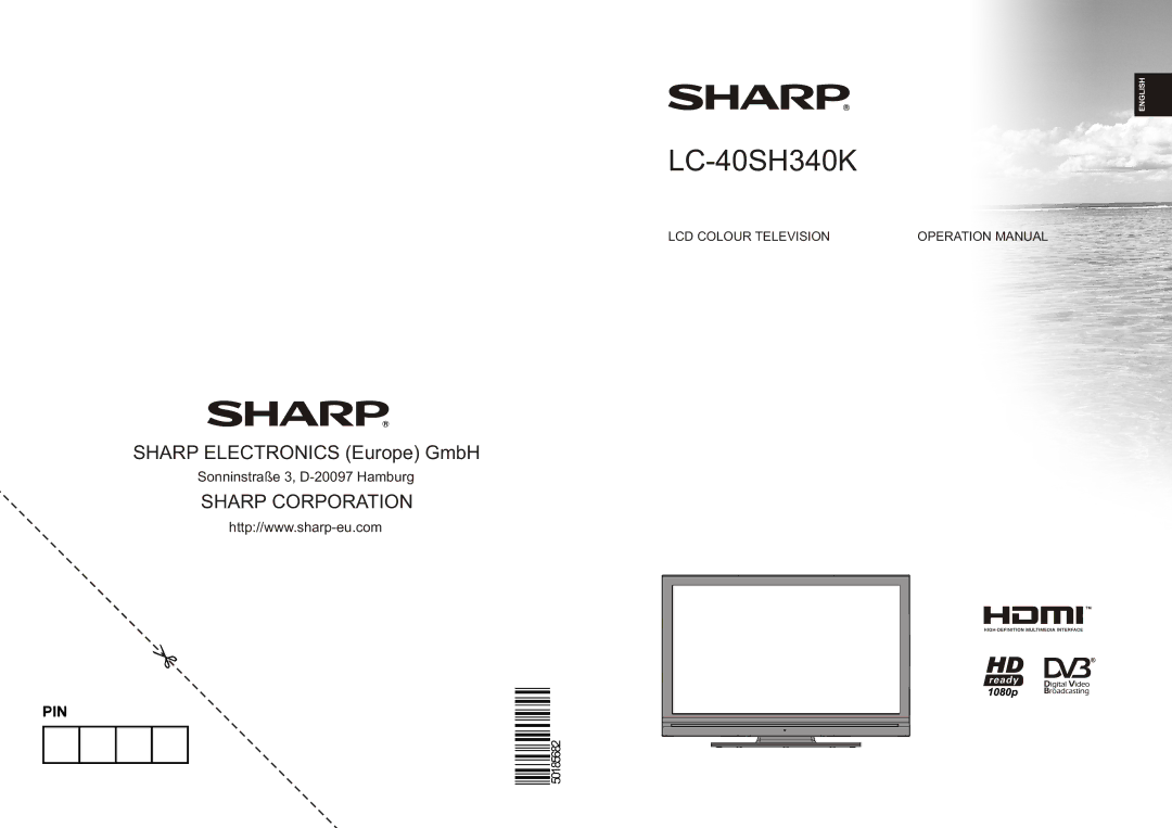 Sharp LC-40SH340K operation manual 