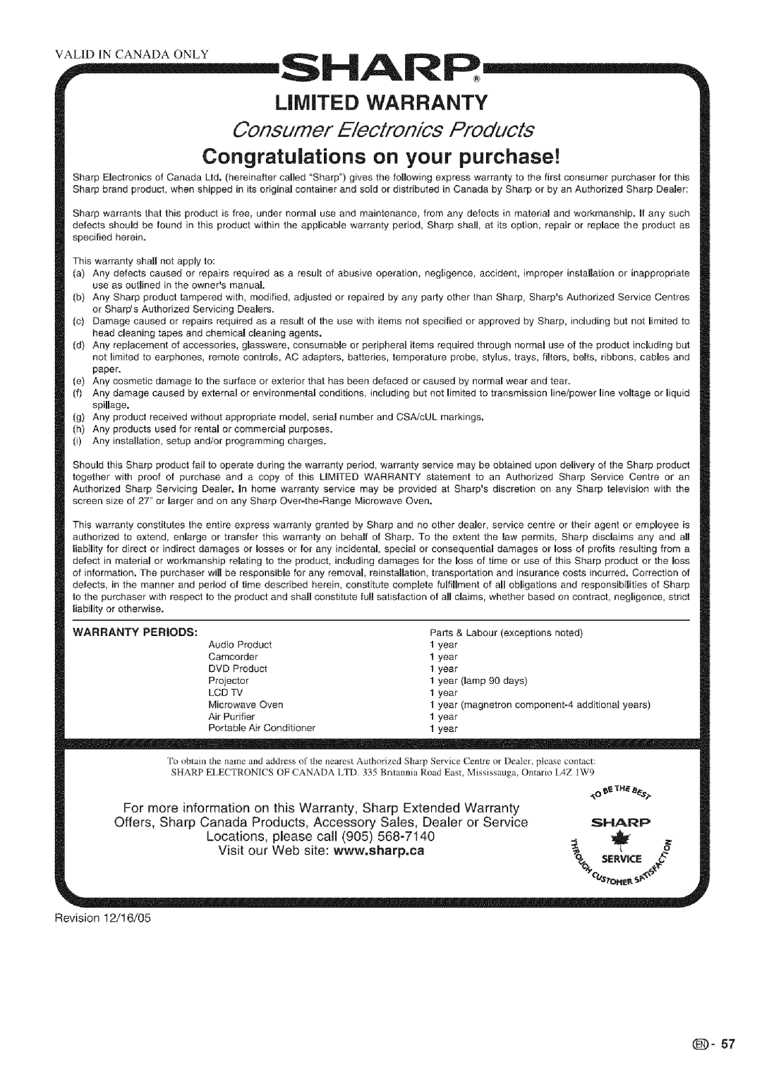 Sharp LC 42D43U, LC 52D43U operation manual Congratulations on your purchase 