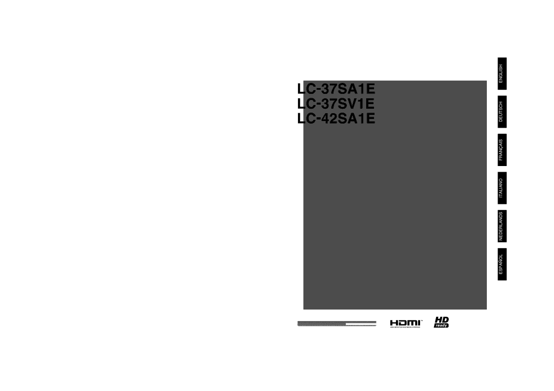 Sharp LC-37SA1E, LC-42SA1E, LC-37SV1E operation manual Special Note for Users in the U.K, Blue Neutral Brown Live 