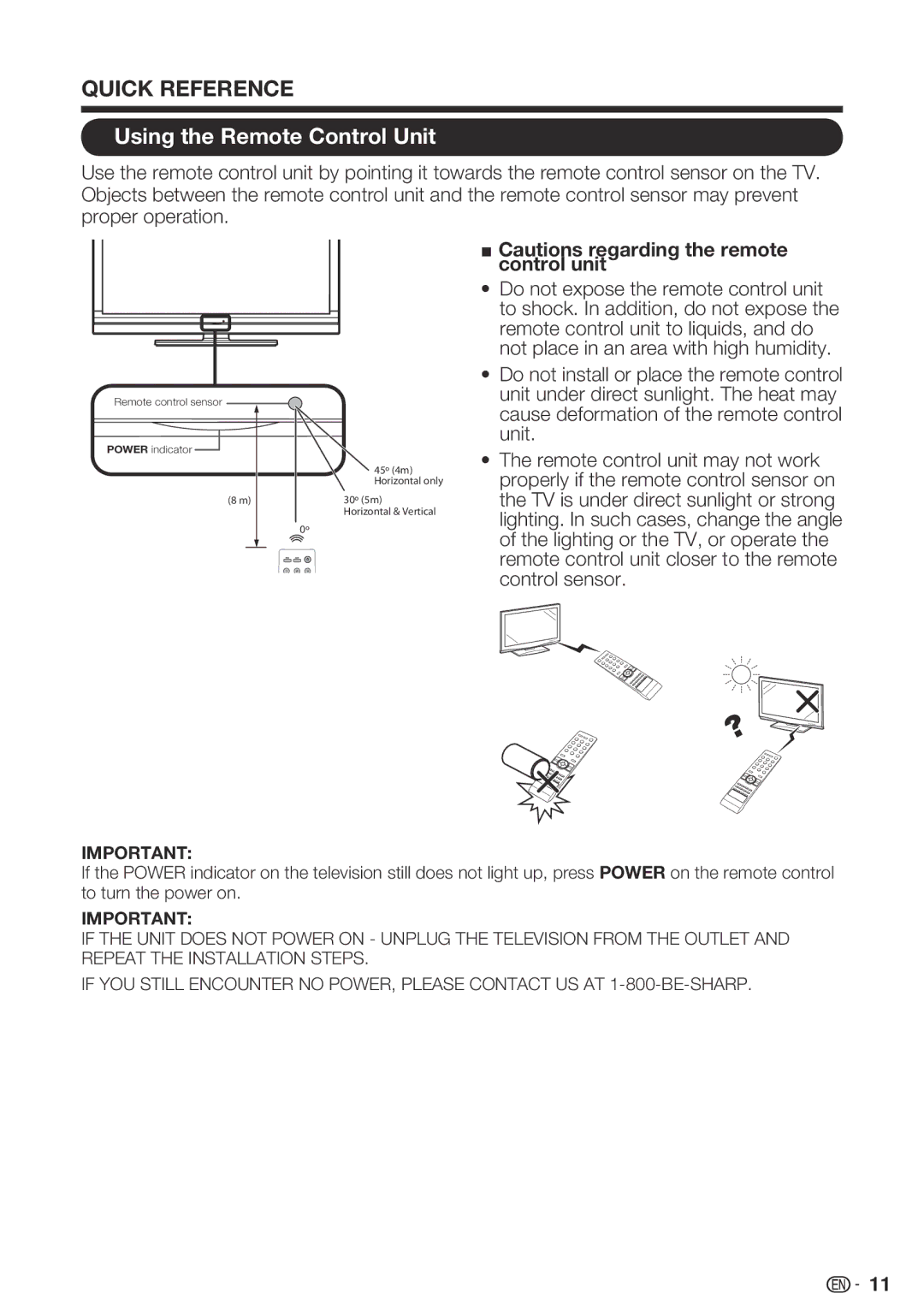 Sharp LC-42SB48UT-A, LC 42SB45U, LC-32SB28UT-A operation manual Using the Remote Control Unit 