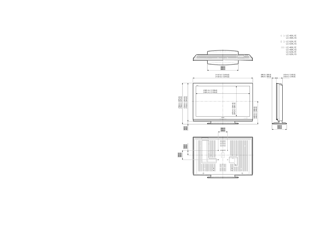 Sharp LC-46XL1E operation manual LC-46XL1S LC-52XL1E LC-52XL1S 