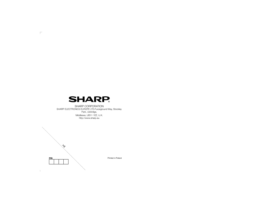 Sharp LC-46LD266K, LC-50LD266K, LC-42LD266K, LC-32LD166K operation manual Sharp Corporation 