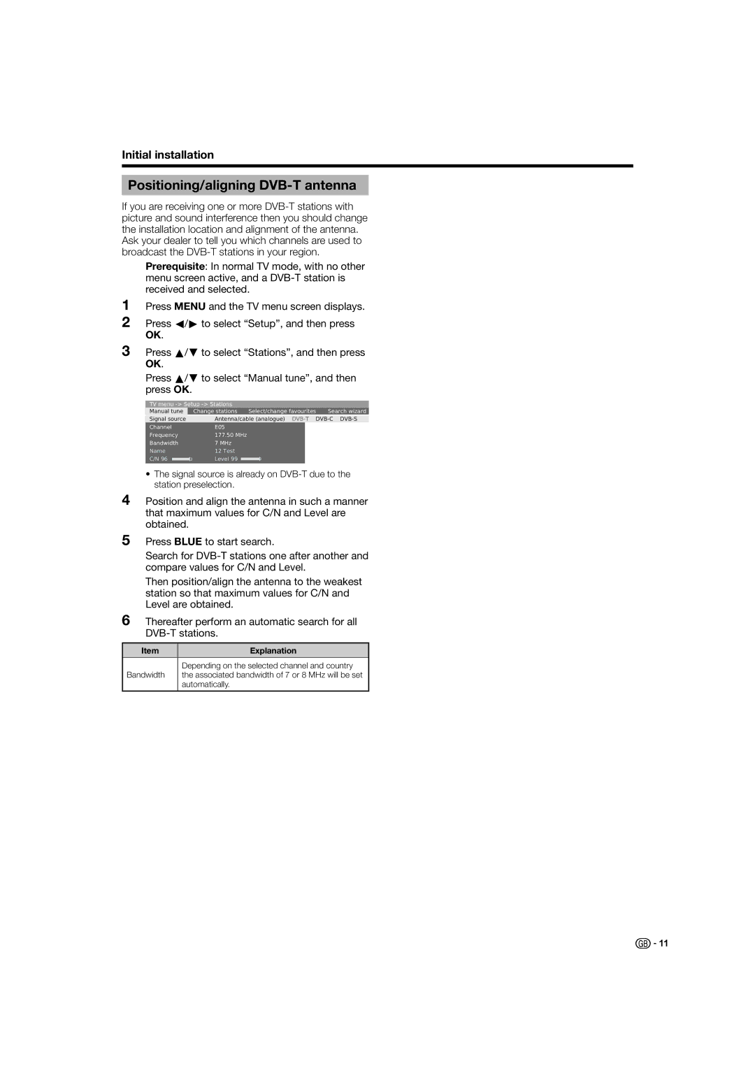 Sharp LC-46HD1E, LC-52HD1E operation manual Depending on the selected channel and country 