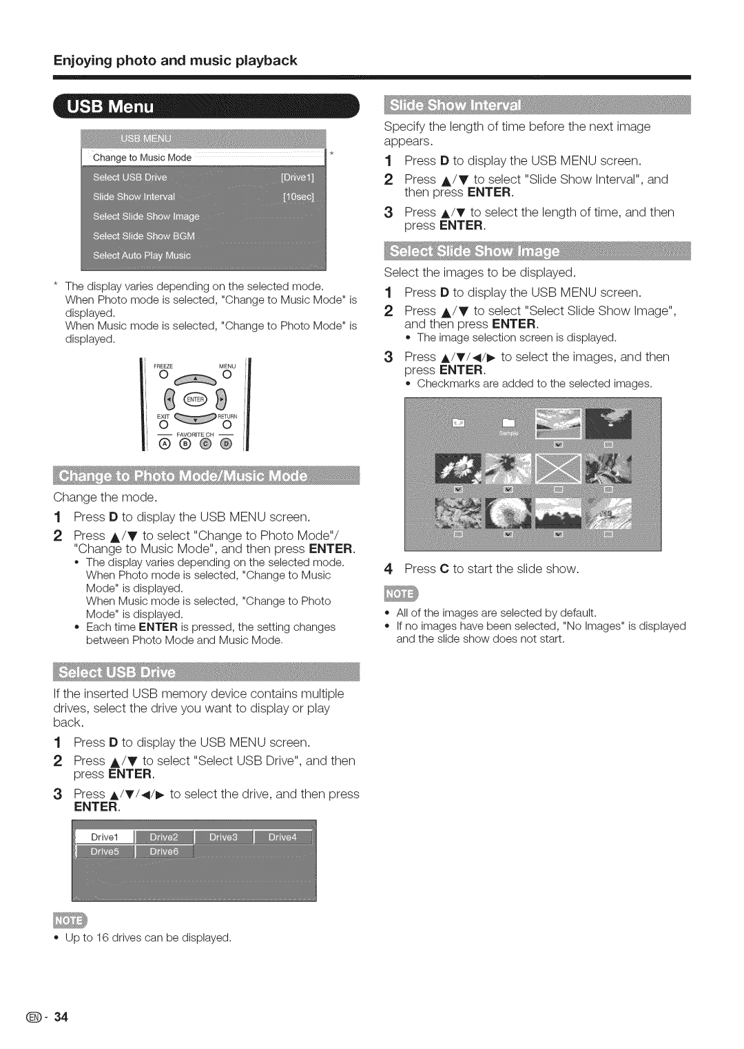 Sharp LC-46LE700, LC-52LE700, LC-40LE700 operation manual Up to 16 drives can be displayed 