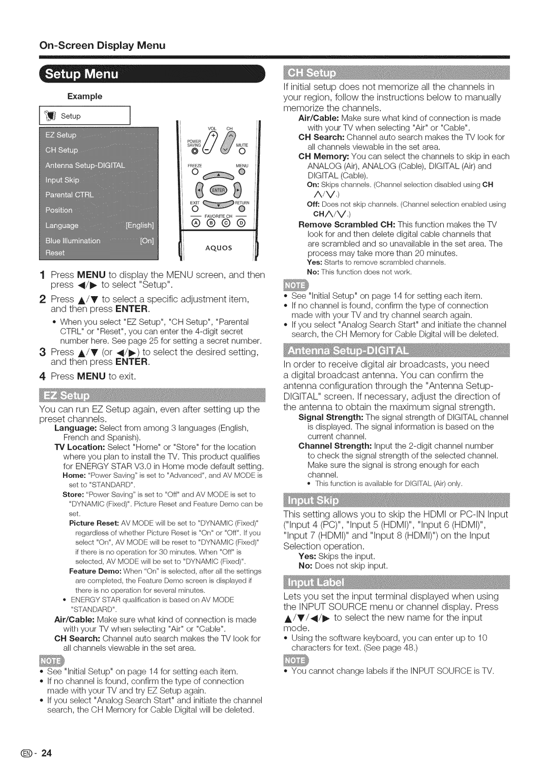 Sharp LC-40LE700, LC-52LE700, LC-46LE700 operation manual ¢ g 