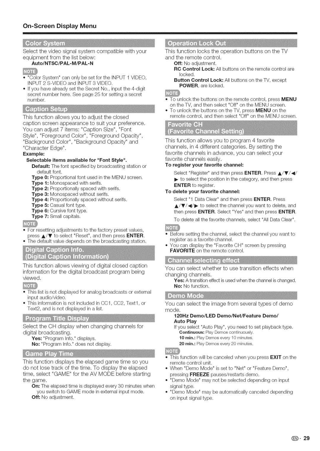 Sharp LC-52LE700, LC-40LE700, LC-46LE700 operation manual Auto/NTSC/PAL=M/PAL=N 