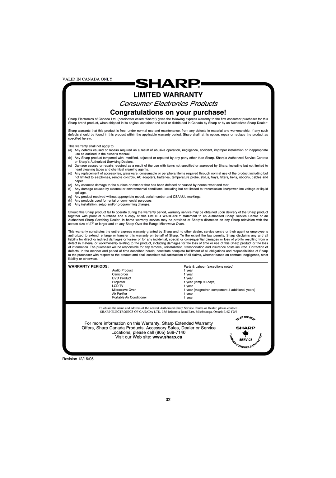 Sharp LC 52SB55U operation manual 