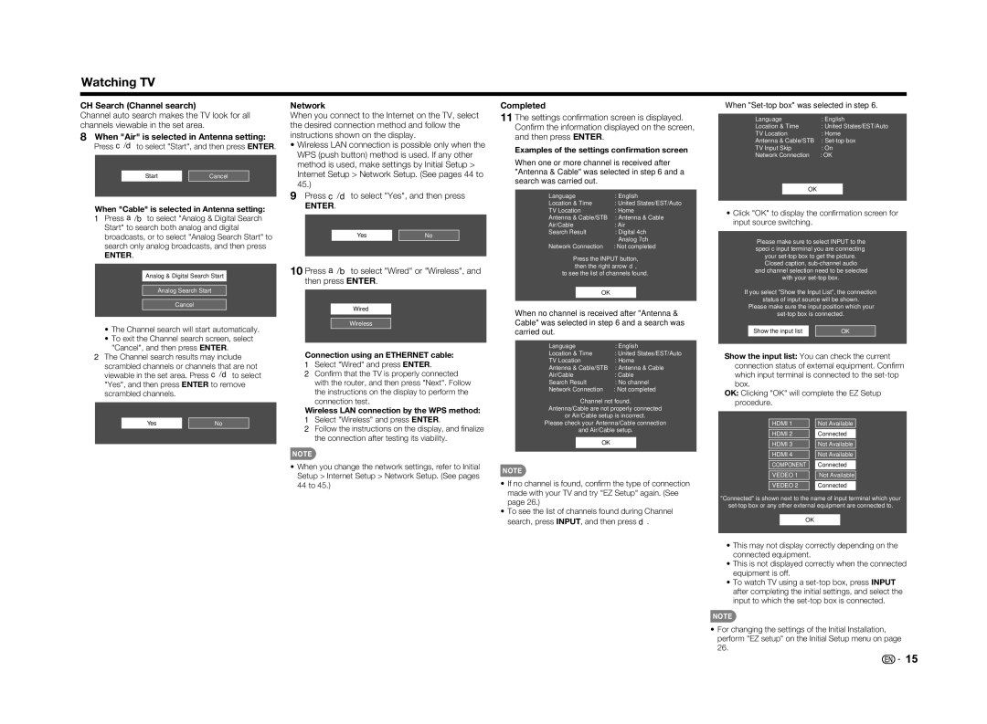 Sharp LC-60LE650U operation manual Watching TV, Enter 