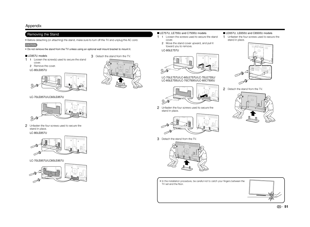 Sharp LC-60LE650U operation manual 