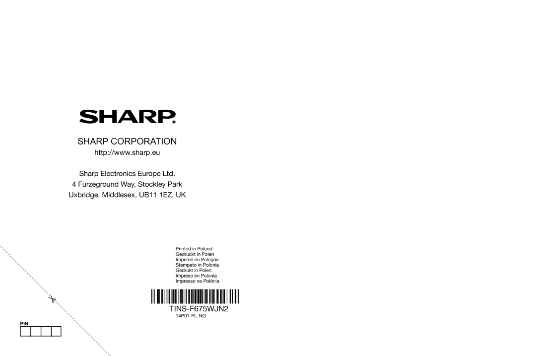 Sharp LC-39LM652E/V, LC-60LX652E, LC-60LE654E, LC-60LE651E/K, LC-60LU651E, LC-60LE652E, LC-50LX652E Sharp Corporation 