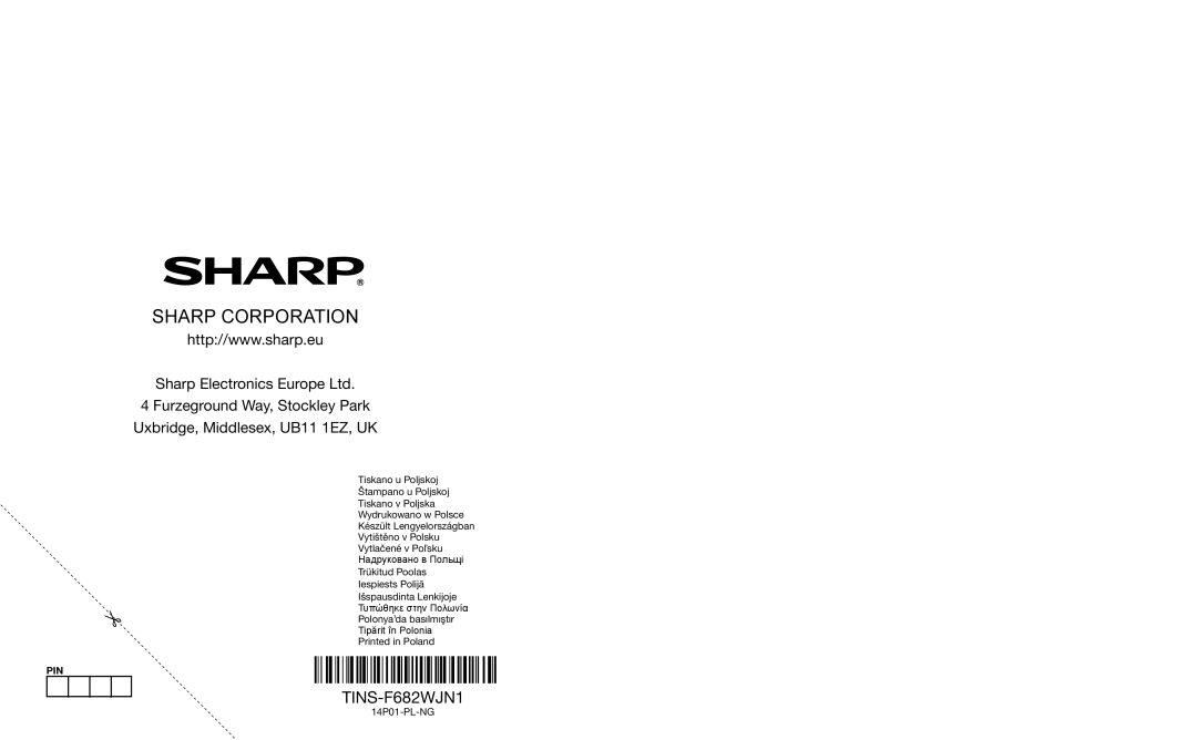 Sharp LC-39LM652E/V, LC-60LX652E, LC-60LE654E, LC-60LE651E/K, LC-60LU651E, LC-60LE652E, LC-50LX652E Sharp Corporation 