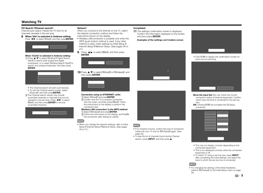 Sharp LC70LE655U operation manual Watching TV, Enter 