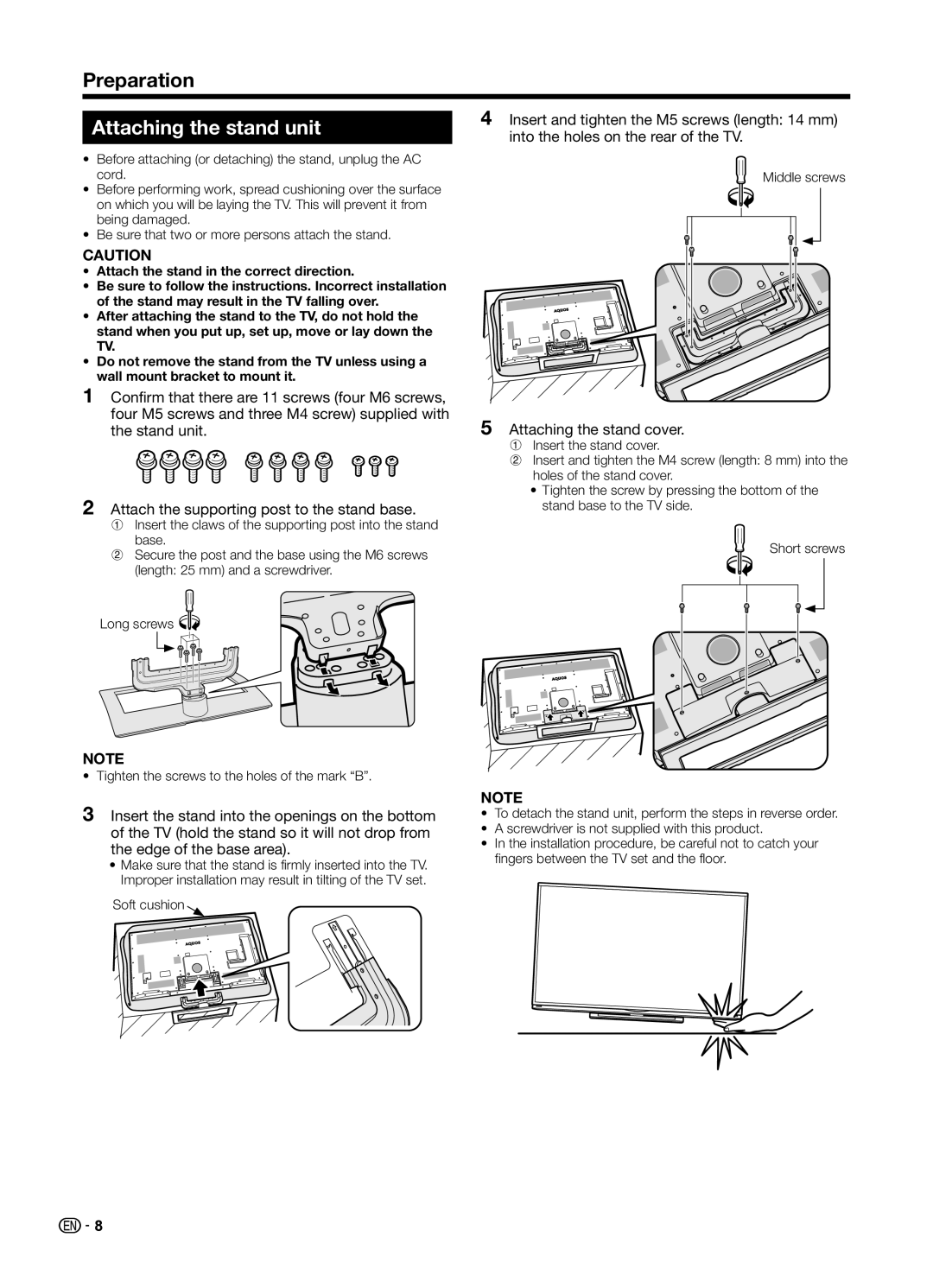 Sharp LC70UD1X operation manual Preparation 