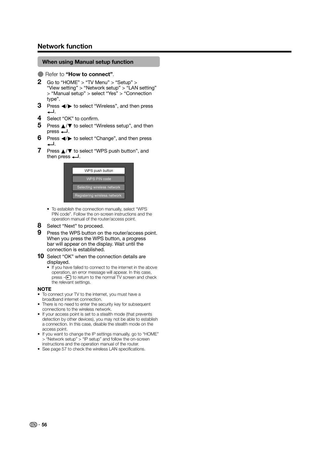 Sharp LED TV operation manual 