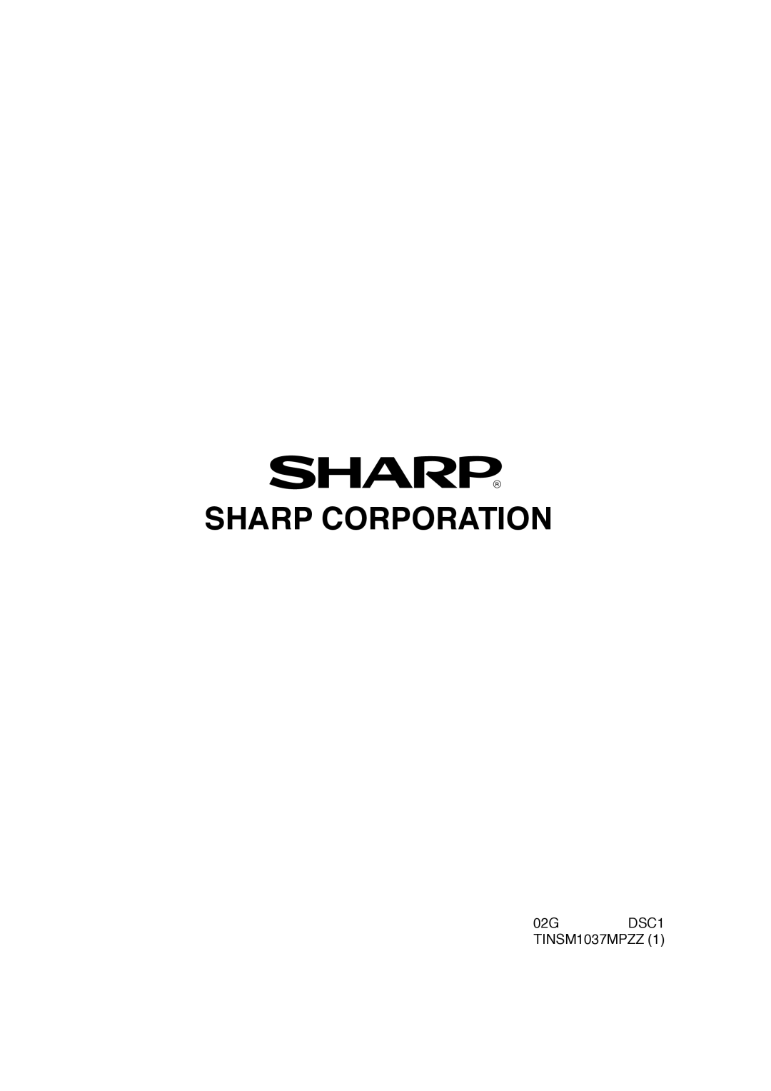 Sharp LL-H1813 operation manual Sharp Corporation 