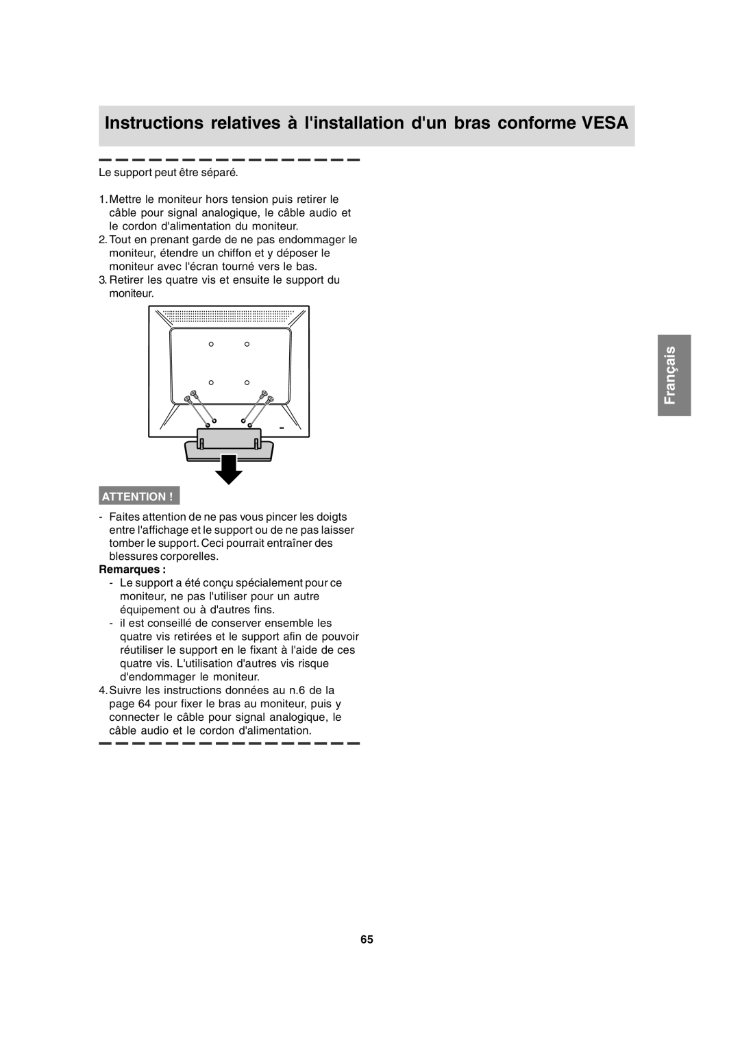 Sharp LL-T15A4 operation manual Français 