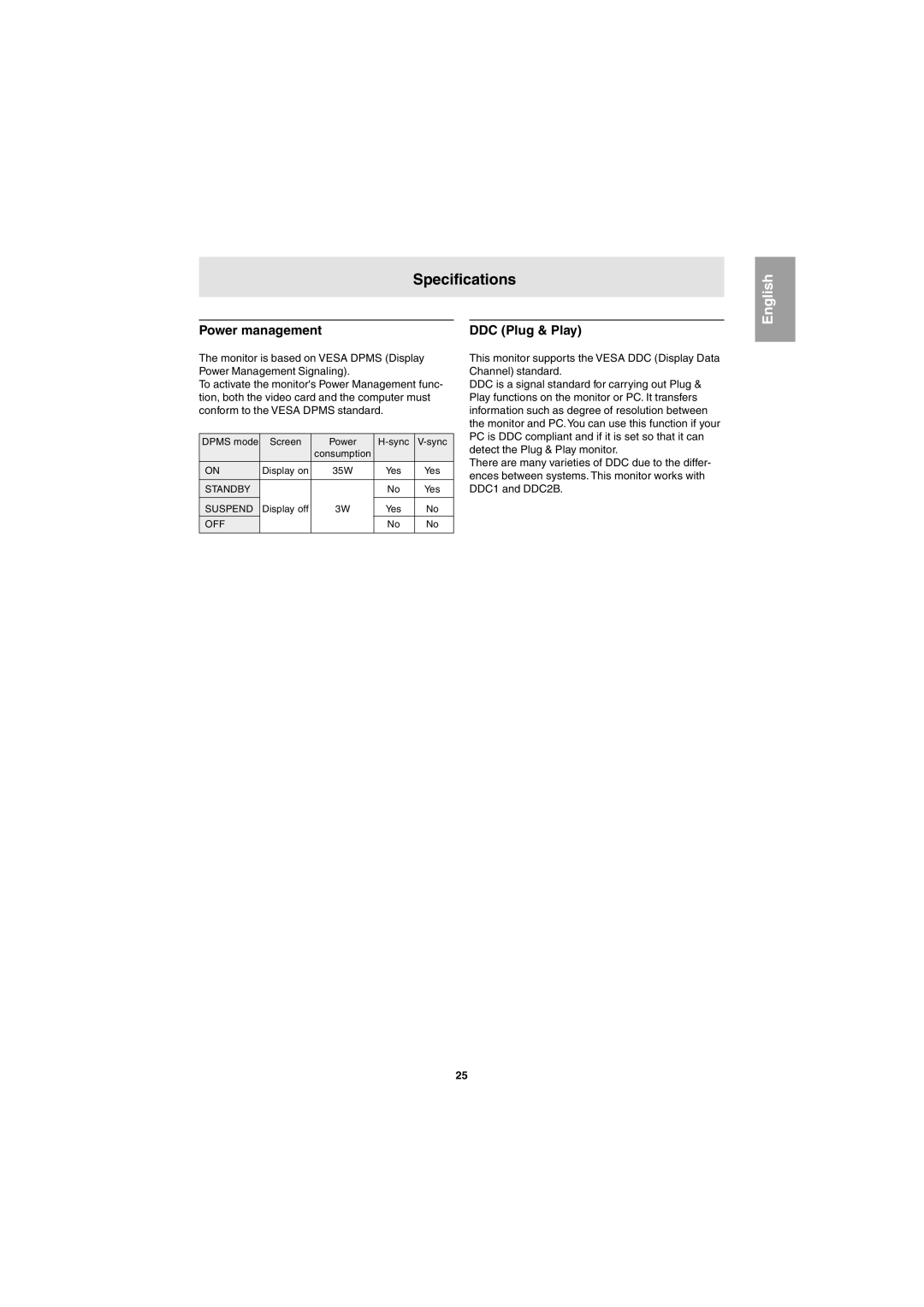 Sharp LL-E15G1, LL-T15G1 operation manual Power management 