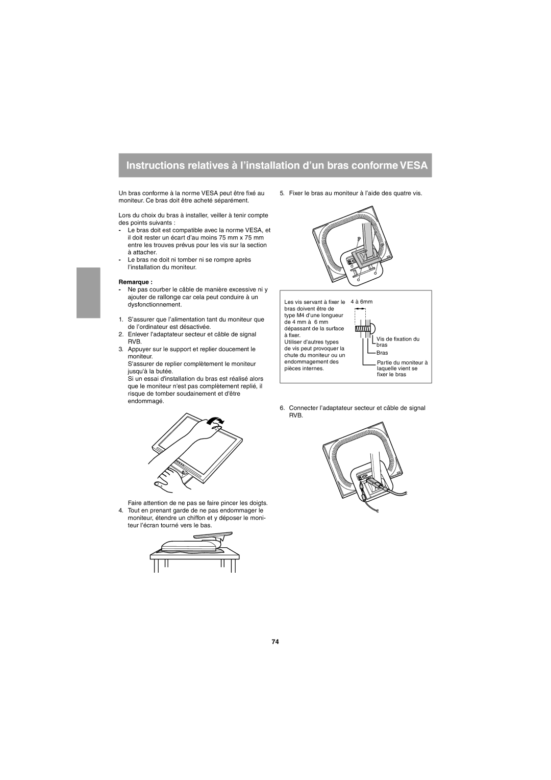 Sharp LL-T15G1, LL-E15G1 operation manual Remarque 