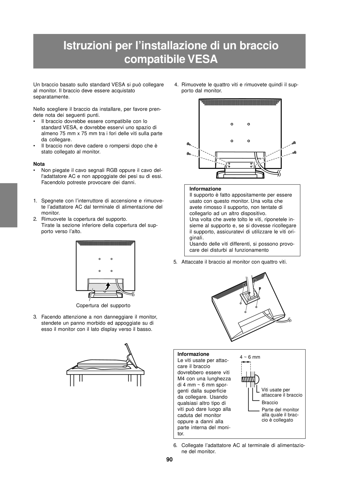 Sharp LL-T15S1 operation manual Nota, Informazione 