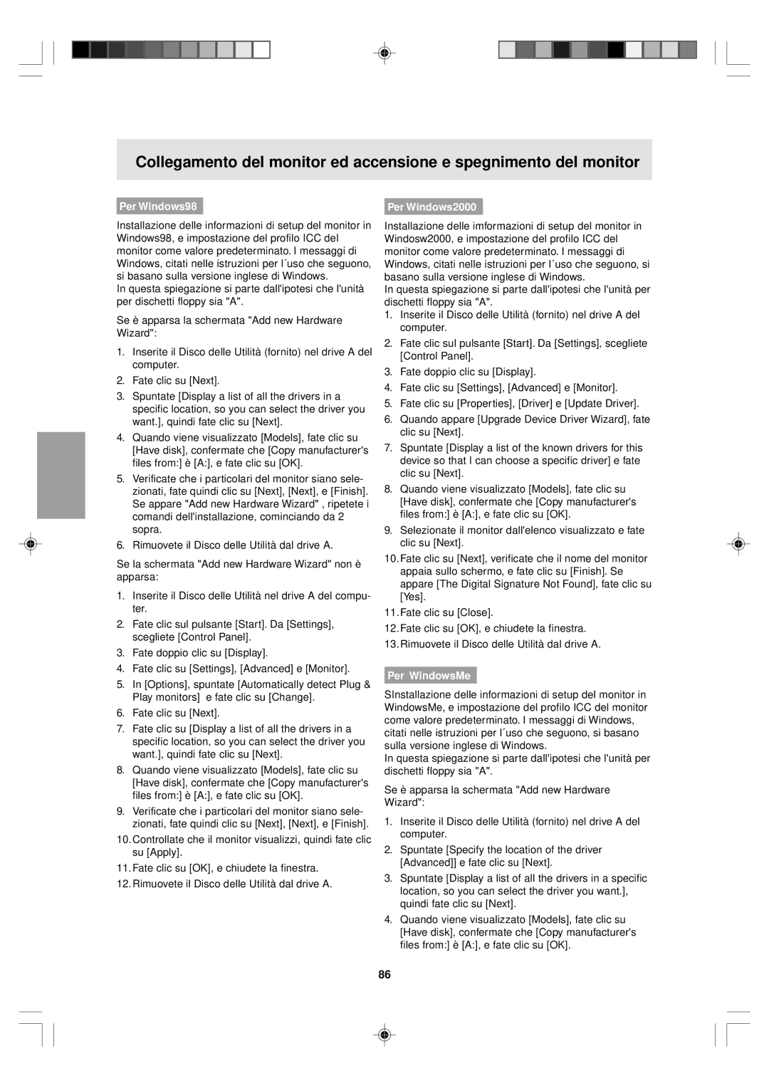 Sharp LL-T15V1 operation manual Per Windows98 