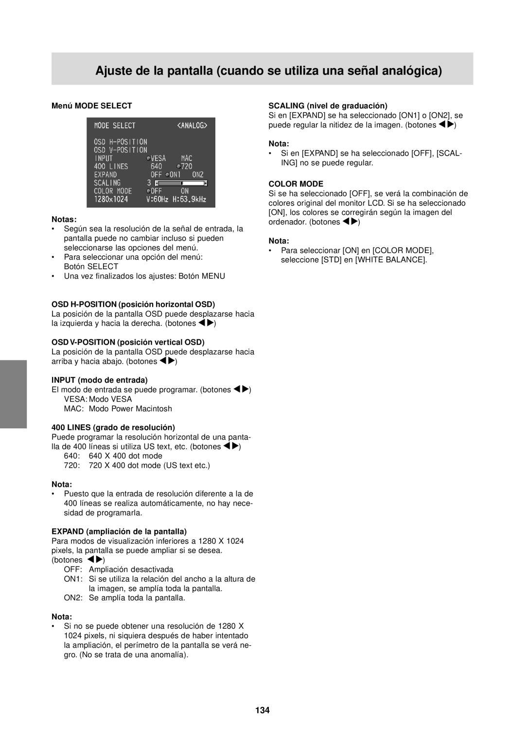 Sharp LL-T1610W operation manual 134 