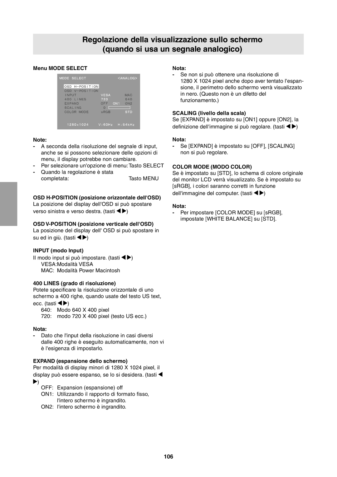 Sharp LL-T1811W operation manual Color Mode Modo Color 